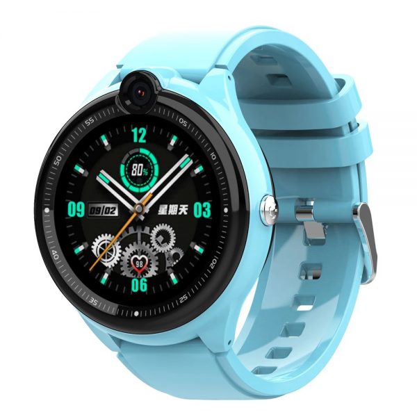 Ceas Smartwatch Pentru Copii, Wonlex KT26, Albastru, Nano SIM 4G, Functie telefon, Intercom, Apel video, Contacte, Istoric apeluri, Buton SOS