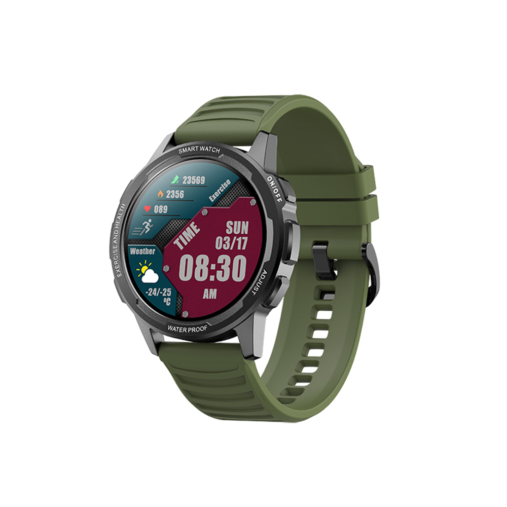Ceas Smartwatch Twinkler TKY-XL15, Verde cu Moduri sportive, Functii monitorizare sanatate, Ritm cardiac, Tensiune arteriala, Somn, Pasi, Alarma, Memento sedentar