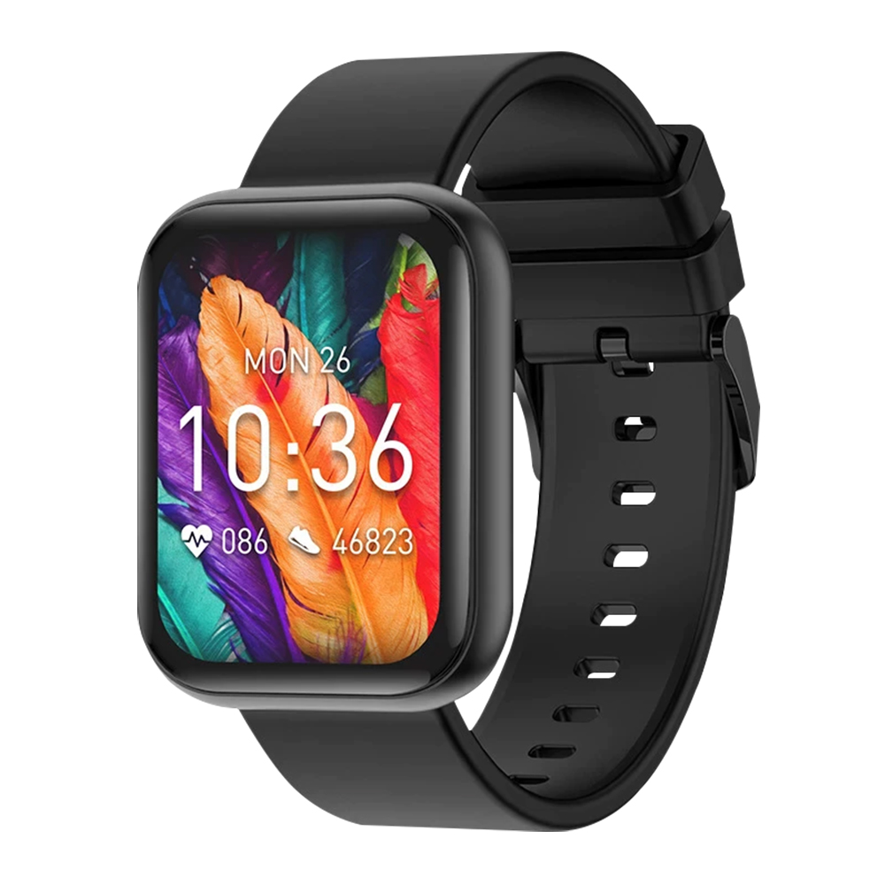 Ceas Smartwatch Twinkler TKY-P85, Negru cu Monitorizare sanatate, Temperatura, Calitate somn, Alarma, Calorii arse Twinkler imagine 2022 crono24.ro