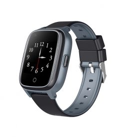 Ceas Smartwatch Pentru Copii Wonlex KT17, Negru cu Functie de Localizare GPS, Comunicare bidirectionala, Pedometru, Alarma, Camera, Mesagerie, Apel Video, Buton SOS