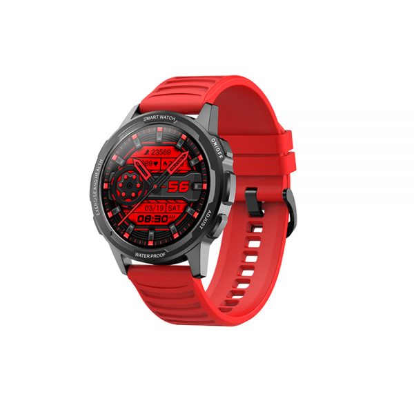 Ceas Smartwatch Twinkler TKY-XL15, Rosu cu Moduri sportive, Functii monitorizare sanatate, Ritm cardiac, Tensiune arteriala, Somn, Pasi, Alarma, Memento sedentar