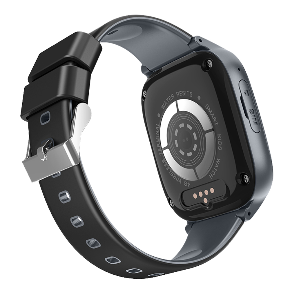 Ceas Smartwatch Wonlex KT17S destinat varstnicilor, Negru cu Functie de Localizare GPS, Monitorizare ritm cardiac, Tensiune arteriala, Oxigen din sange, Monitorizare somn Adulti imagine noua idaho.ro