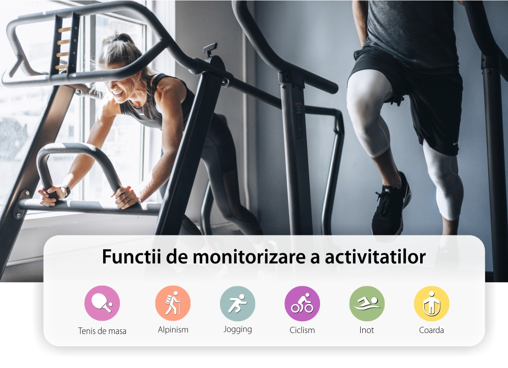 Ceas Smartwatch Twinkler TKY-XL15, Negru cu Moduri sportive, Functii monitorizare sanatate, Ritm cardiac, Tensiune arteriala, Somn, Pasi, Alarma, Memento sedentar