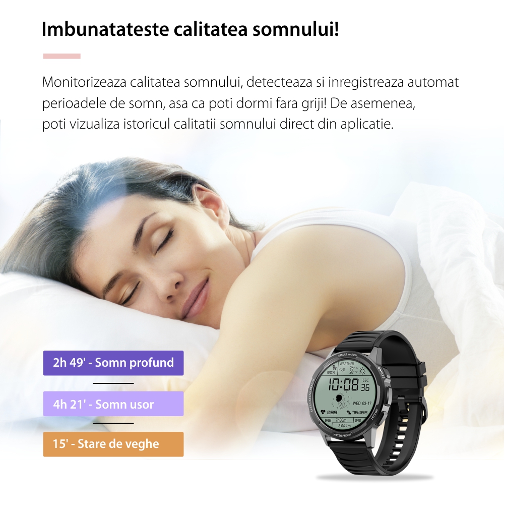 Ceas Smartwatch Twinkler TKY-XL15, Galben cu Moduri sportive, Functii monitorizare sanatate, Ritm cardiac, Tensiune arteriala, Somn, Pasi, Alarma, Memento sedentar