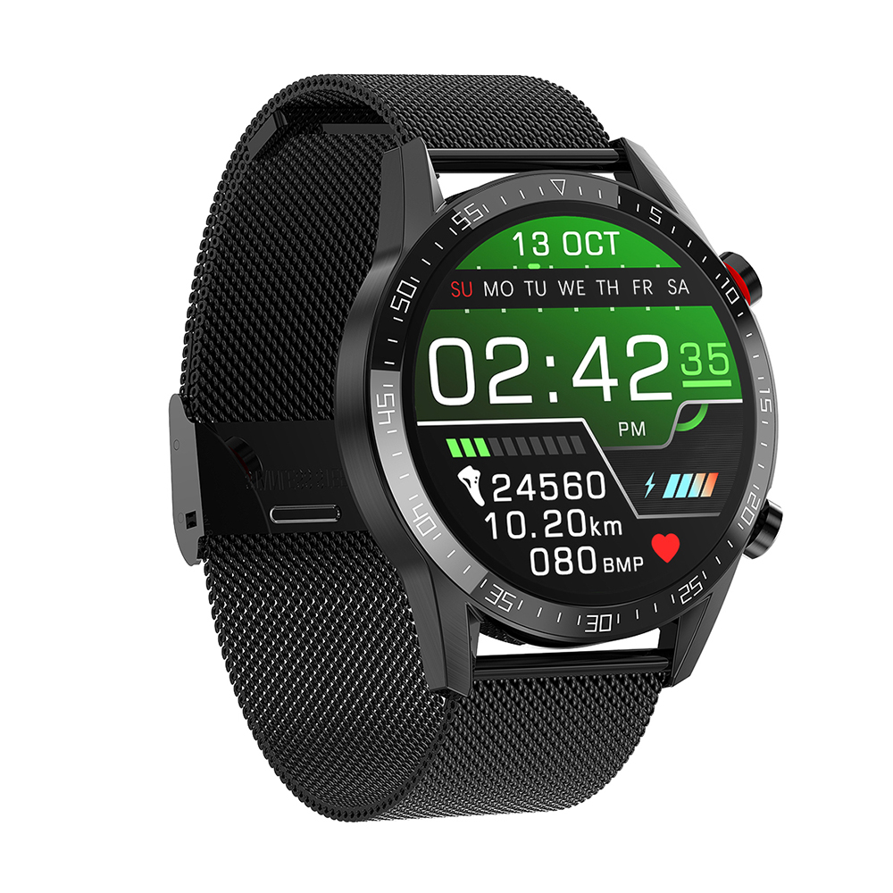 Ceas Smartwatch Twinkler TKY-FG07, Negru, Curea metalica cu Functii sanatate, Calitate somn, Moduri sportive, Memento sedentar, Distanta, Calorii Twinkler imagine 2022 crono24.ro