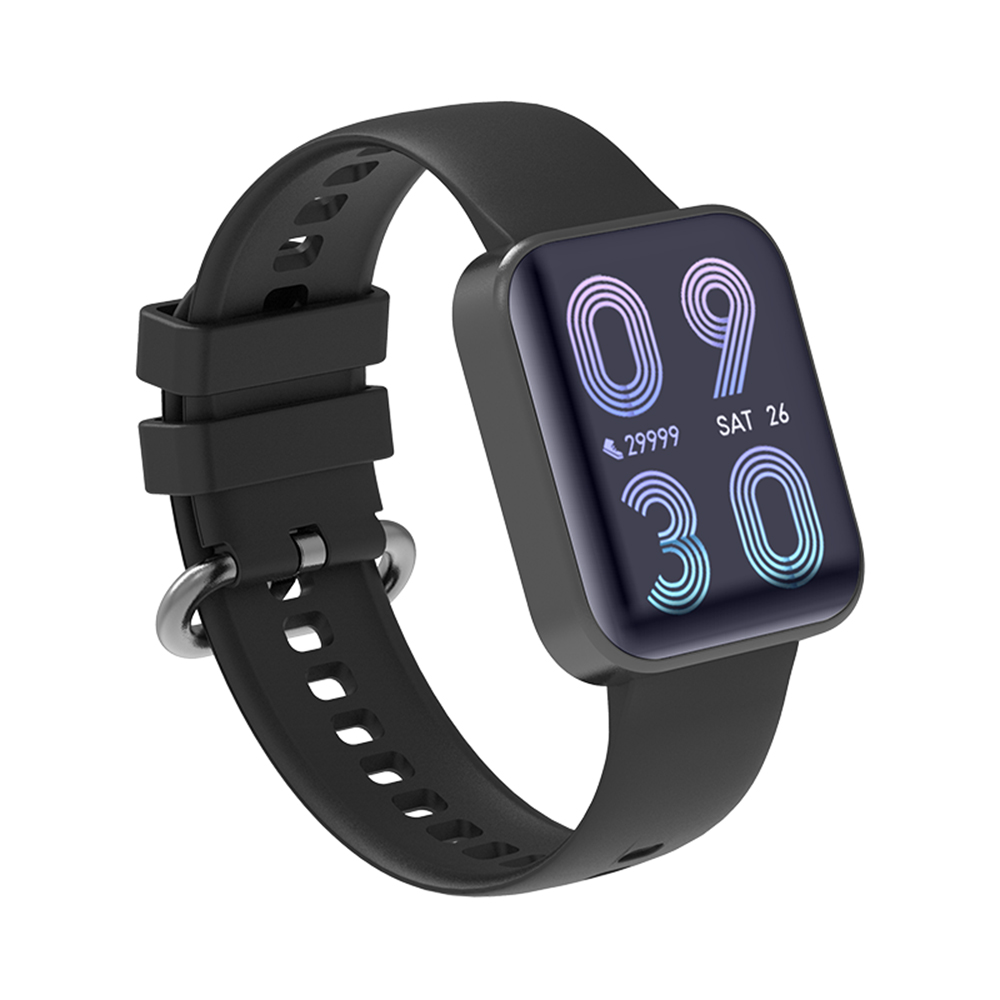 Ceas Smartwatch XK Fitness C17 cu Monitorizare ritm cardiac, Nivel oxigen, Moduri sportive, Memento sedentar, Pedometru, Alarma, Lanterna, Negru