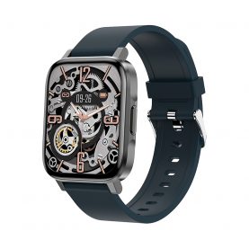 Ceas Smartwatch Twinkler TKY-F60, Albastru cu Monitorizare ritm cardiac, Tensiune arteriala, Calitate somn, Distanta parcursa, Calorii, Pasi