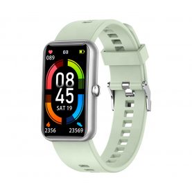 Ceas Smartwatch Twinkler TKY-X38, Verde deschis cu Functii sanatate si fitness, Moduri sportive, Monitorizare somn, Cronometru, Memento sedentar, Alarma