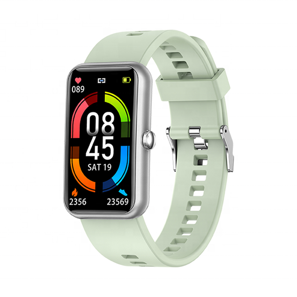 Ceas Smartwatch Twinkler TKY-X38, Verde deschis cu Functii sanatate si fitness, Moduri sportive, Monitorizare somn, Cronometru, Memento sedentar, Alarma Adulti imagine Black Friday 2021