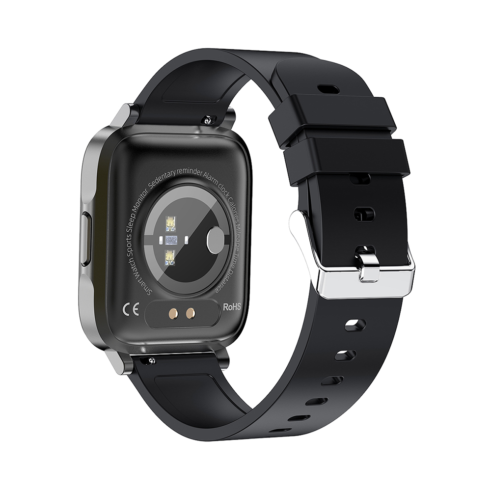 Ceas Smartwatch Twinkler TKY-F60, Negru cu Monitorizare ritm cardiac, Tensiune arteriala, Calitate somn, Distanta parcursa, Calorii, Pasi Adulti imagine noua idaho.ro
