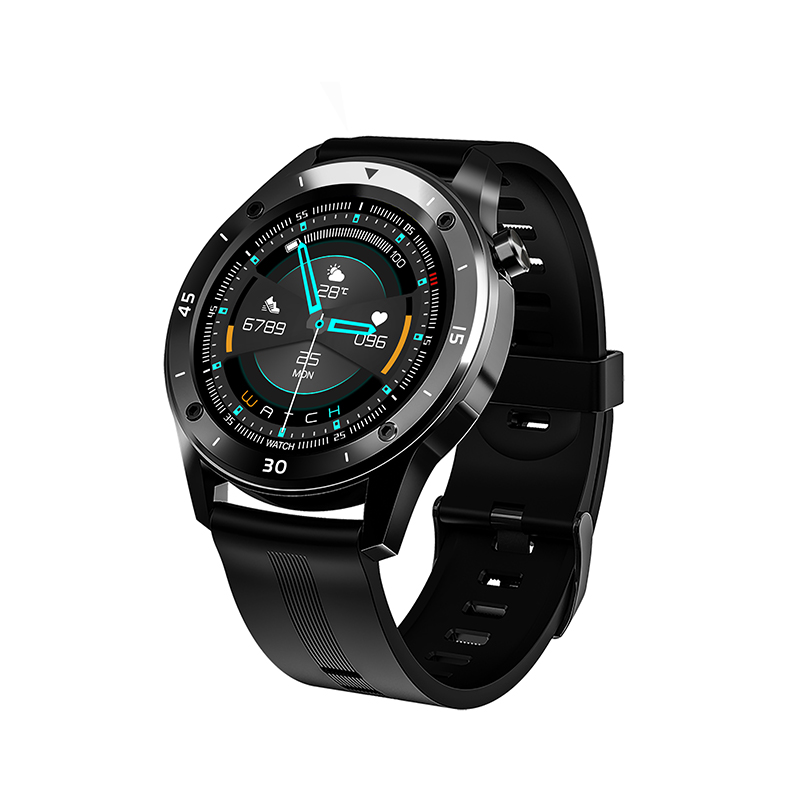 Ceas Smartwatch XK Fitness F22S cu Moduri exercitii, Monitorizare sanatate, Calorii, Pasi, Distanta, Memento sedentar, Negru Adulti imagine noua 2022