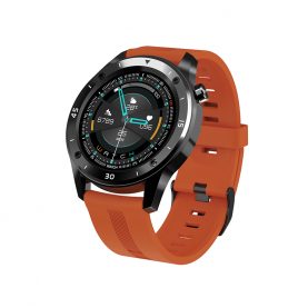 Ceas Smartwatch XK Fitness F22S cu Moduri exercitii, Monitorizare sanatate, Calorii, Pasi, Distanta, Memento sedentar, Rosu