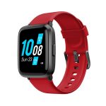Ceas Smartwatch XK Fitness ID205U cu Functii monitorizare sanatate, Pedometru, Moduri sportive, Memento sedentar, Calorii, Rosu