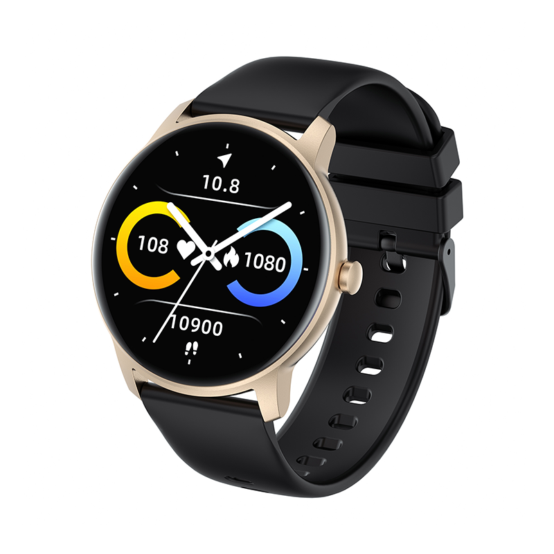 Ceas Smartwatch XK Fitness KW77 cu Moduri sport, Functii sanatate, Notificari, Auriu Adulti imagine noua idaho.ro
