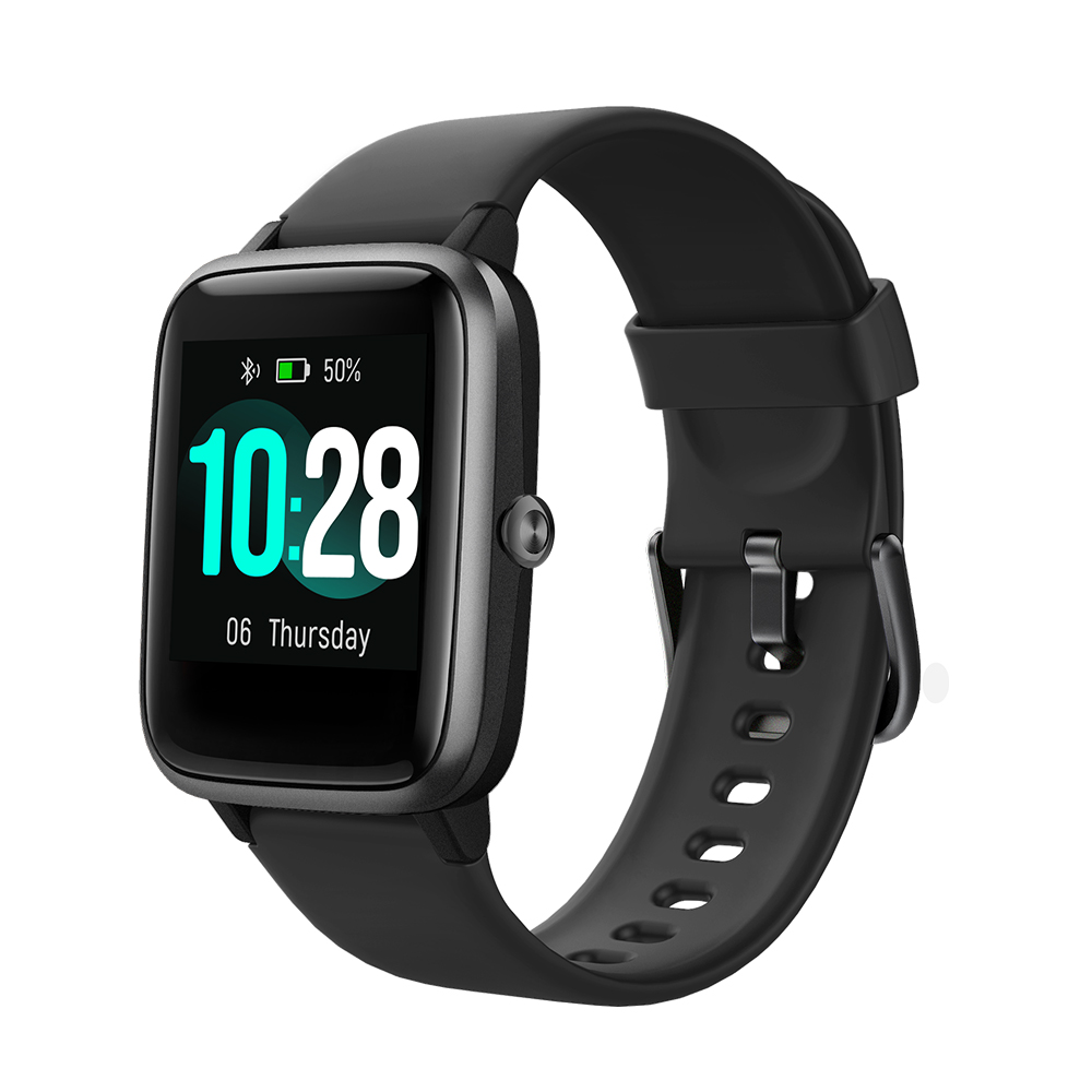 Ceas Smartwatch XK Fitness ID205L cu Functie monitorizare ritm cardiac, Somn, Sedentarism, Moduri sportive, Pedometru, Calorii, Negru Adulti imagine noua idaho.ro