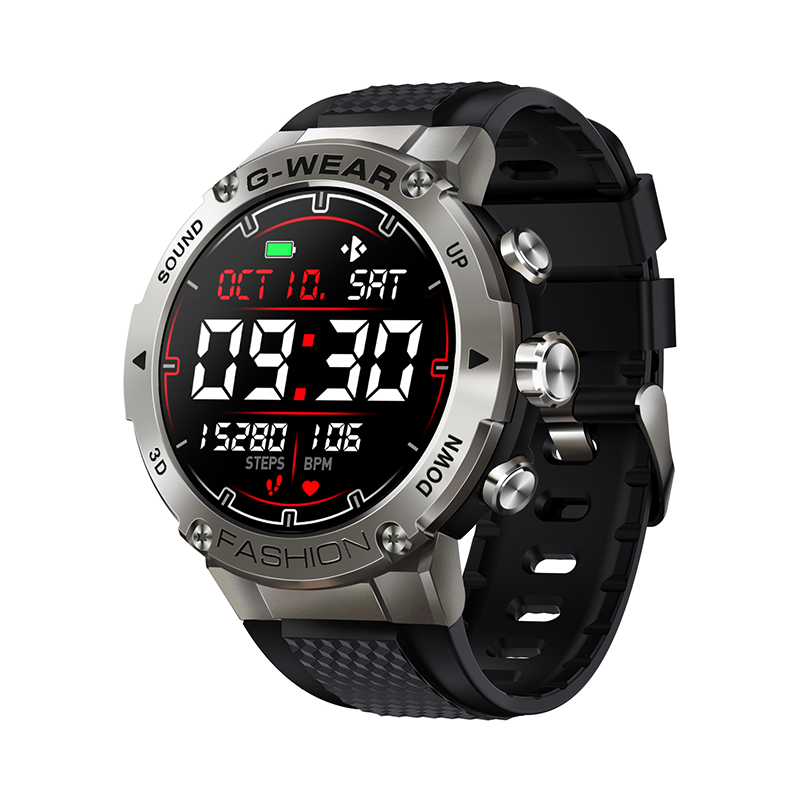 Ceas Smartwatch XK Fitness K28H cu Functii monitorizare sanatate, Cadran personalizat, Calitatea somnului, Moduri sportive, Calorii, Memento, Argintiu Adulti imagine noua 2022