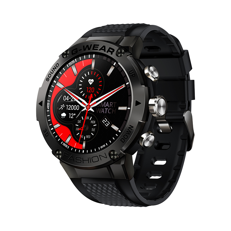 Ceas Smartwatch XK Fitness K28H cu Functii monitorizare sanatate, Cadran personalizat, Calitatea somnului, Moduri sportive, Calorii, Memento, Negru Adulti imagine noua idaho.ro