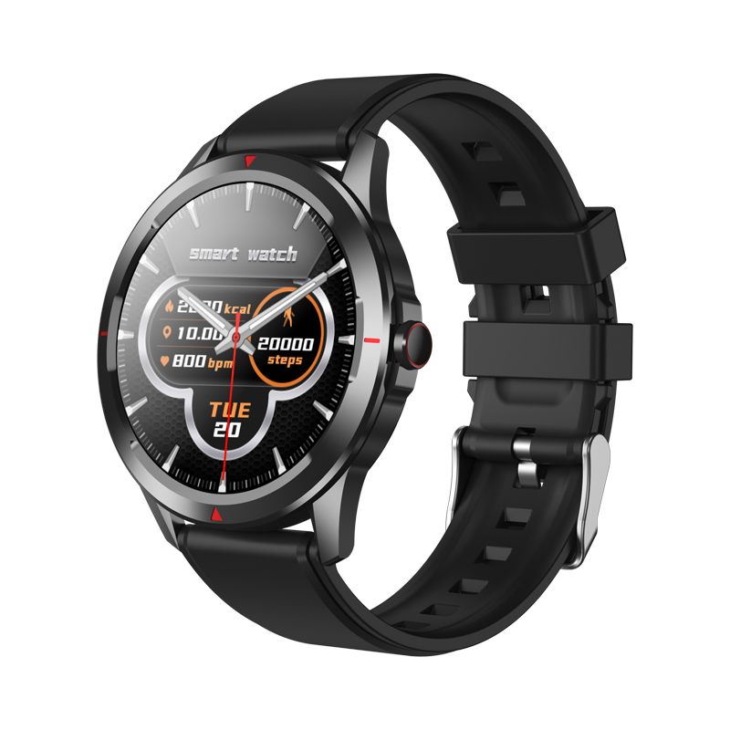 Ceas Smartwatch XK Fitness KM03 cu Functie masurare puls, Tensiune arteriala, Oxigen, Calitate somn, Pedometru, Calorii, Moduri sportive, Bratara silicon, Negru Adulti imagine Black Friday 2021
