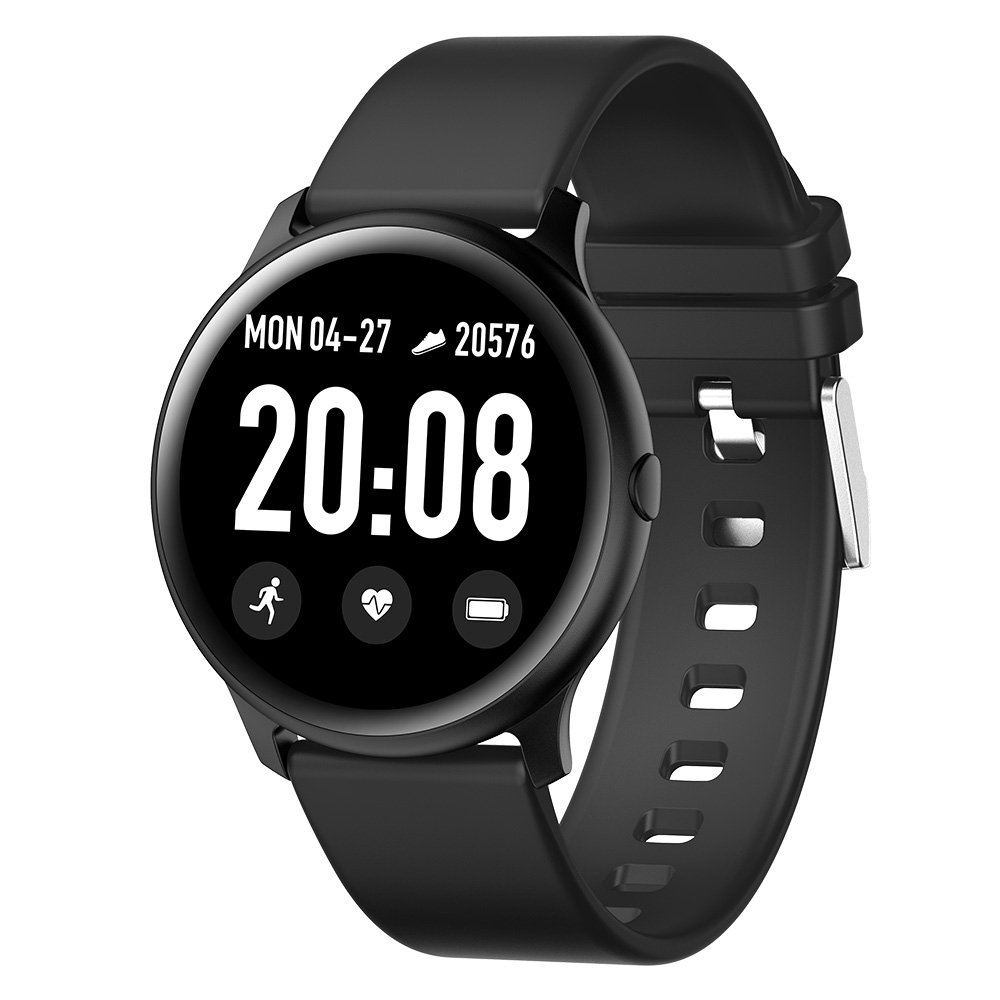 Ceas Smartwatch Dama XK Fitness KW19 cu Functii sanatate, Moduri sportive, Calitate somn, Negru XK Fitness imagine 2022 crono24.ro