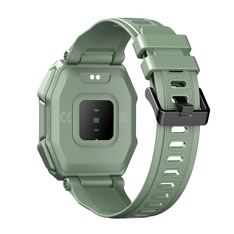 Ceas Smartwatch XK Fitness C16 cu Functie de monitorizare somn, Ritm cardiac, Tensiune arteriala, Pedometru, Notificari, Verde