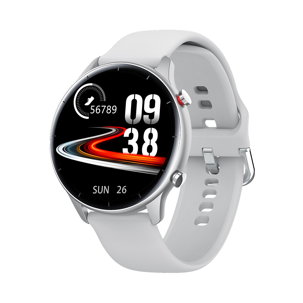 Ceas Smartwatch XK Fitness L21 cu Functie apelare, Notificari, Moduri sport, Gri XK Fitness imagine 2022 crono24.ro