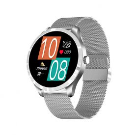 Ceas Smartwatch XK Fitness Q9L cu Display 1.28 inch, Oxigen, Puls, Argintiu