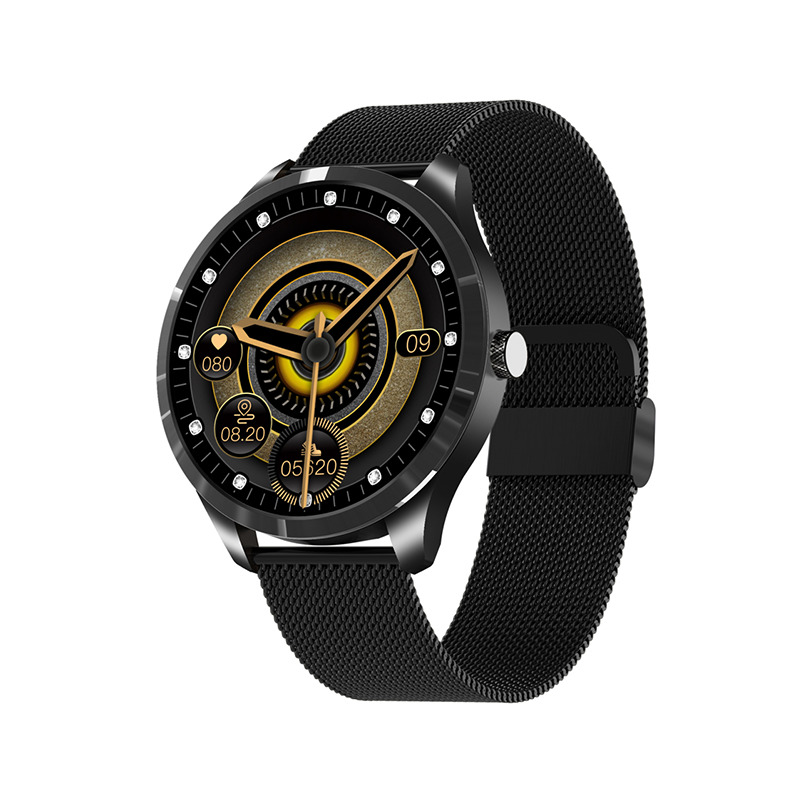 Ceas Smartwatch XK Fitness Q9L cu Display 1.28 inch, Oxigen, Puls, Negru