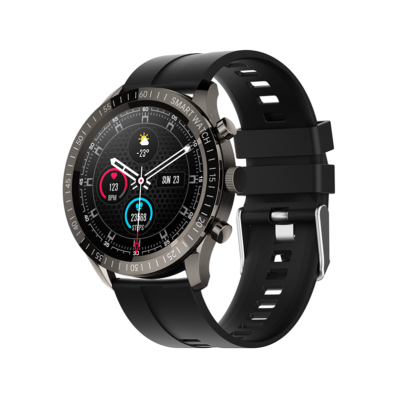 Ceas Smartwatch XK Fitness QY05 cu Functii sanatate, Antrenament, Calorii, Silicon, Negru adulti imagine noua tecomm.ro