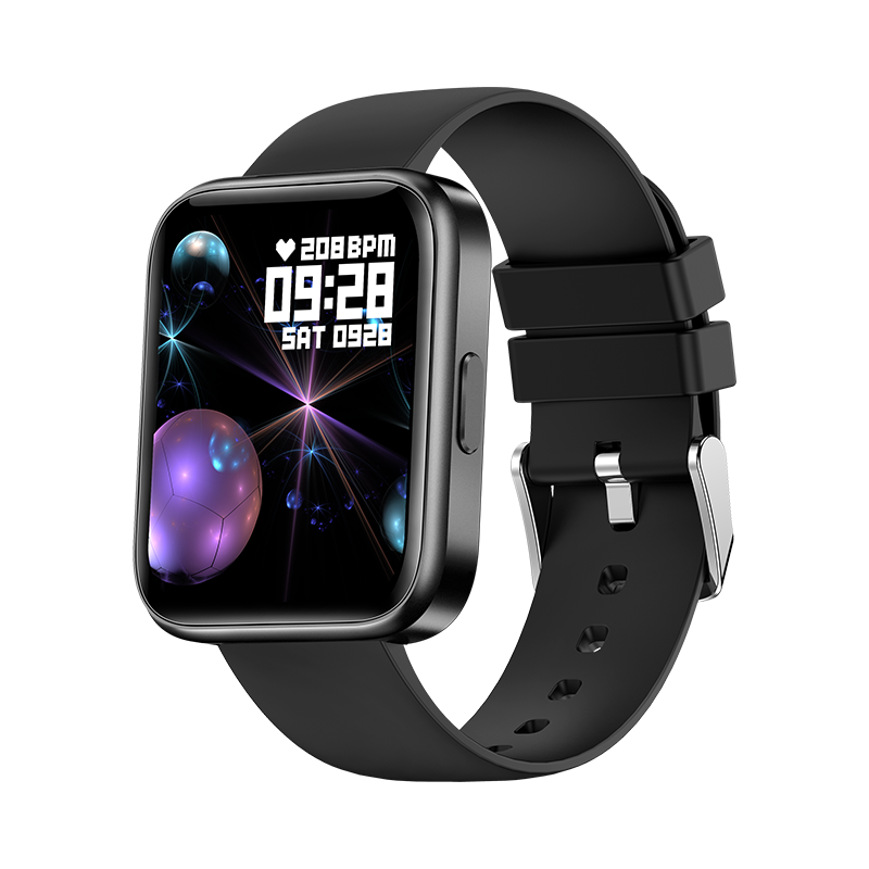 Ceas Smartwatch XK Fitness V30 cu Display 1.69 inch, Calorii, Distanta, Puls, Negru 1.69 imagine Black Friday 2021