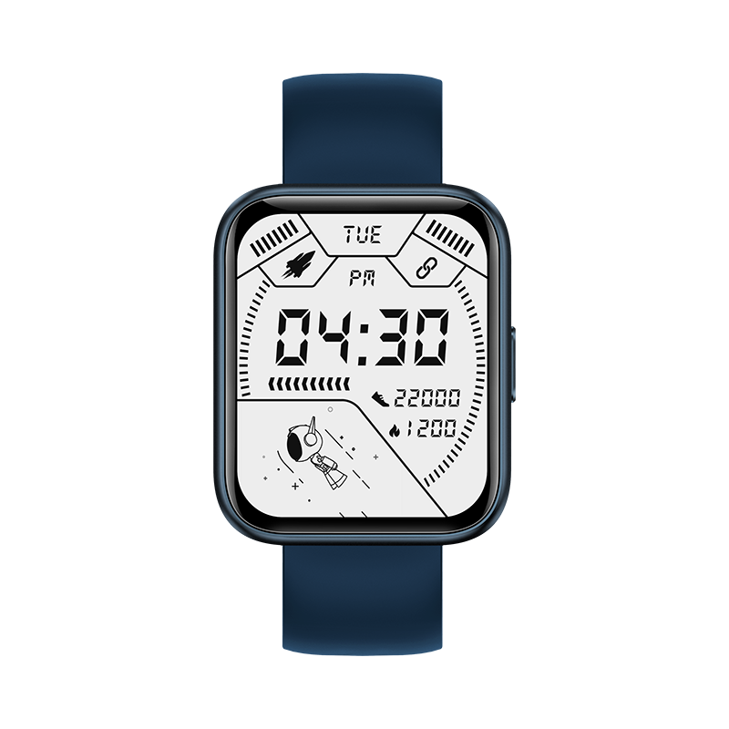 Ceas Smartwatch XK Fitness V30 cu Display 1.69 inch, Calorii, Distanta, Puls, Albastru