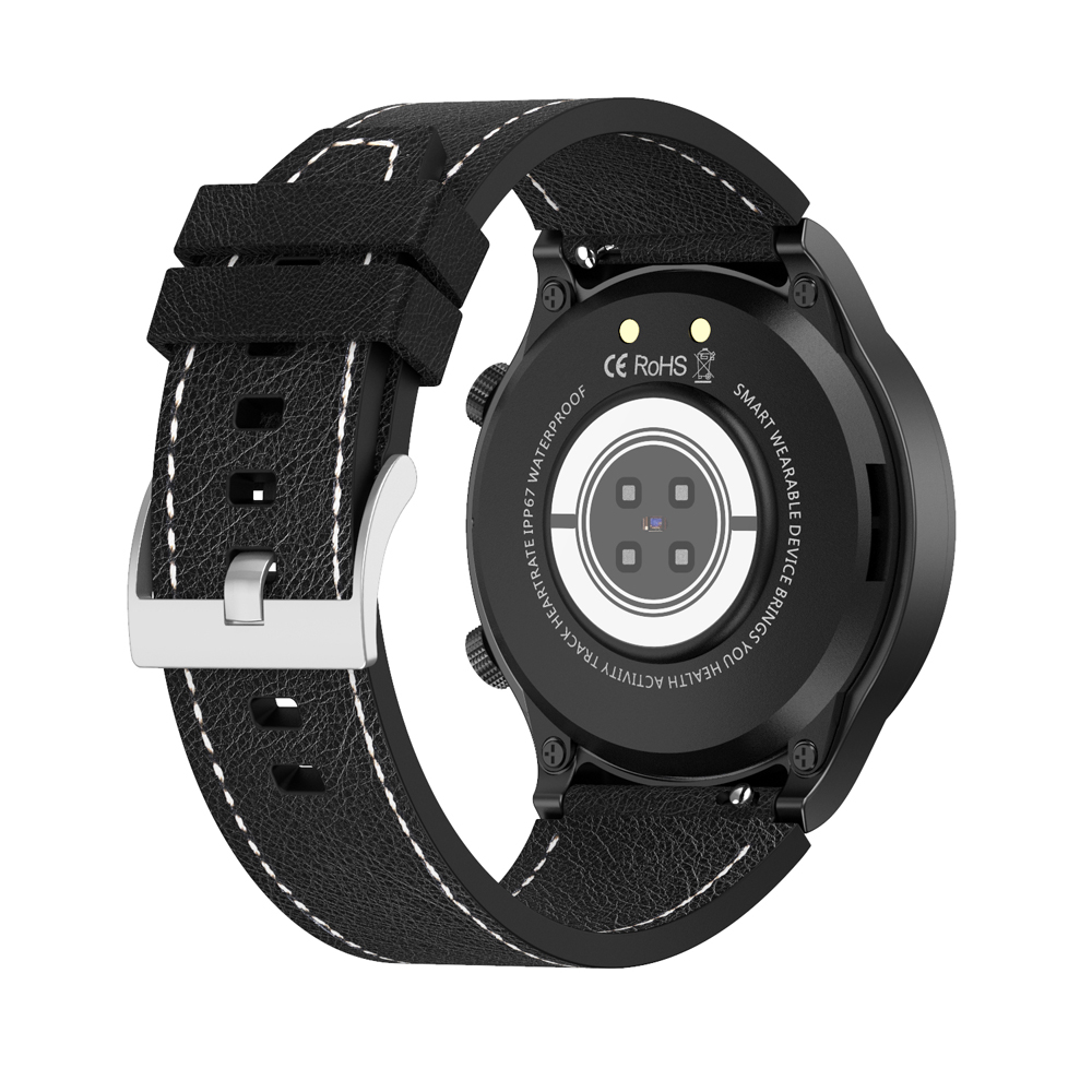 Ceas Smartwatch XK Fitness M99 cu Display 1.28 inch IPS, Puls, Tensiune, Piele, Negru 1.28 imagine noua idaho.ro