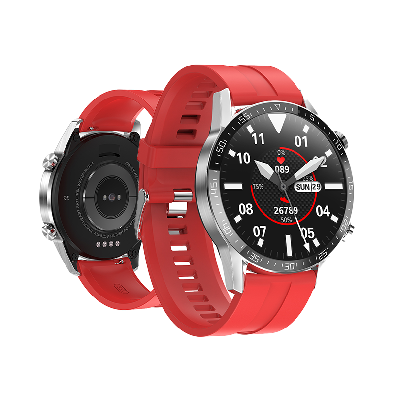 Ceas Smartwatch XK Fitness M4 Pro cu Display 1.32 inch IPS, Calorii, Puls, Silicon, Rosu