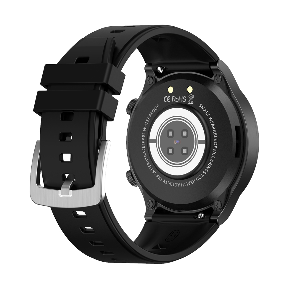 Ceas Smartwatch XK Fitness M99 cu Display 1.28 inch IPS, Puls, Tensiune, Silicon, Negru