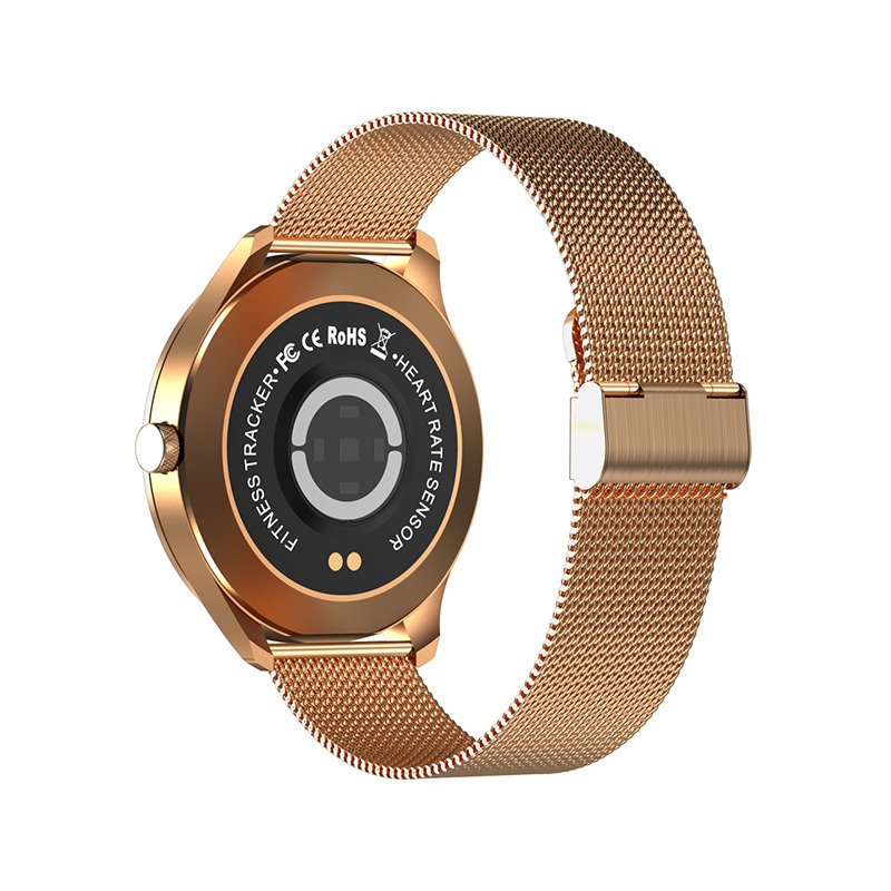 Ceas Smartwatch XK Fitness Q9L cu Display 1.28 inch, Oxigen, Puls, Auriu