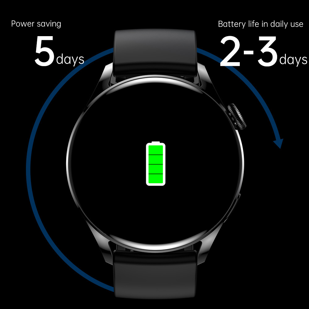 Ceas Smartwatch XK Fitness Wear 3 cu Display 1.3 inch, Puls, Notificari, Metalic, Argintiu