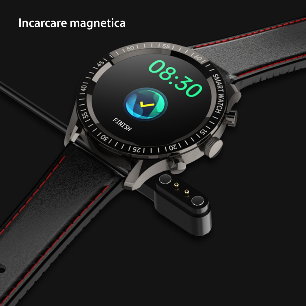 Ceas Smartwatch XK Fitness QY05 cu Functii sanatate, Antrenament, Calorii, Silicon, Argintiu