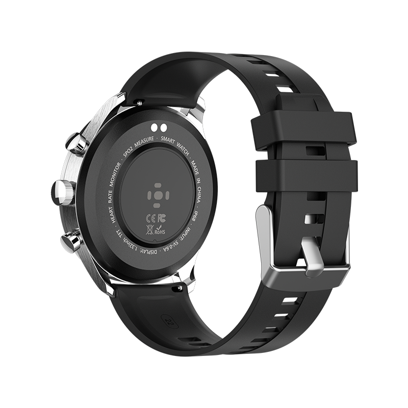 Ceas Smartwatch XK Fitness QY05 cu Functii sanatate, Antrenament, Calorii, Silicon, Argintiu