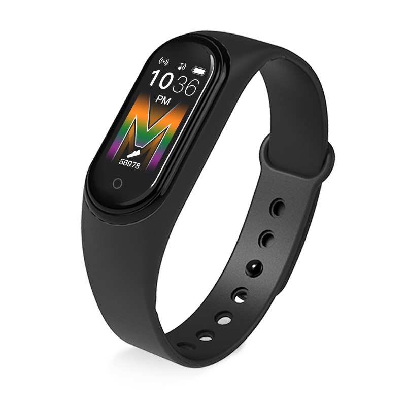 Bratara inteligenta XK Fitness M5A cu Display 0.96 inch, Tensiune, Puls, Pasi, Negru XK Fitness imagine 2022 crono24.ro