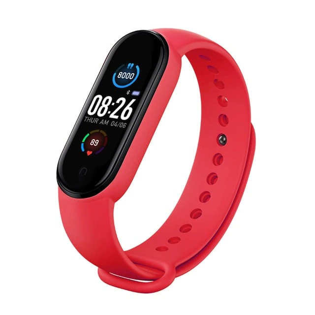 Bratara inteligenta XK Fitness M5A cu Display 0.96 inch, Tensiune, Puls, Pasi, Rosu XK Fitness imagine 2022 crono24.ro