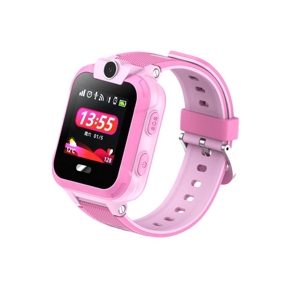 Ceas SmartWatch Pentru Copii Motto LT09 cu Localizare GPS, Geofence, Functie telefon, Istoric, Roz