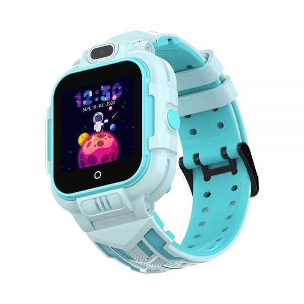 Ceas Smartwatch Pentru Copii Wonlex KT16 cu Apel Video, Functie Telefon, Localizare GPS, Buton SOS, Albastru