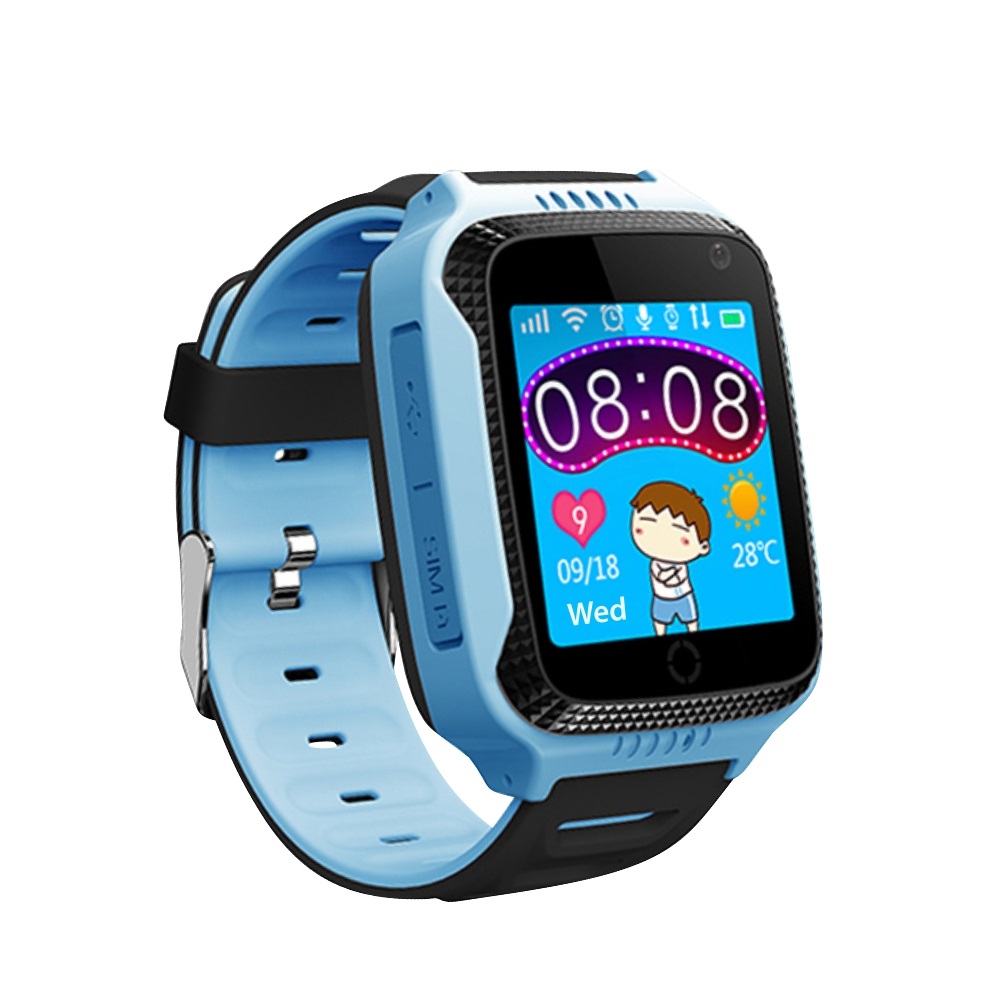 Ceas SmartWatch Pentru Copii Motto G900A cu Localizare GPS, Functie Telefon, Monitorizare remote, Istoric, Albastru