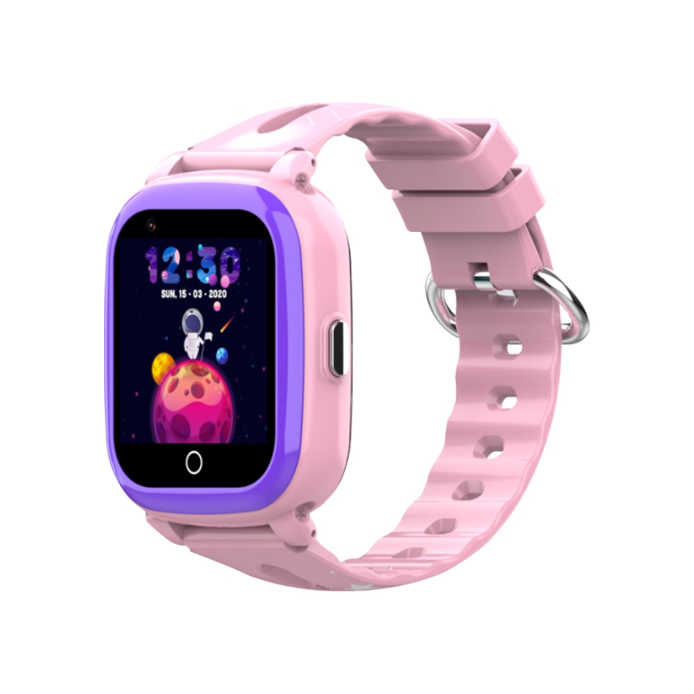 Ceas Smartwatch Pentru Copii KT10S cu Functie Telefon, Istoric, Pedometru, Alarma, Roz alarma imagine noua idaho.ro