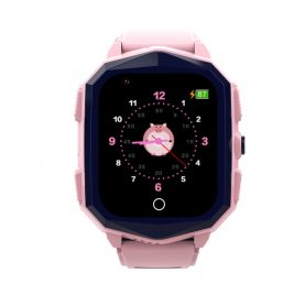 Ceas Smartwatch Pentru Copii Wonlex KT20S cu Localizare GPS, Functie Telefon, Buton SOS, Pedometru, Camera, Notificari, Roz