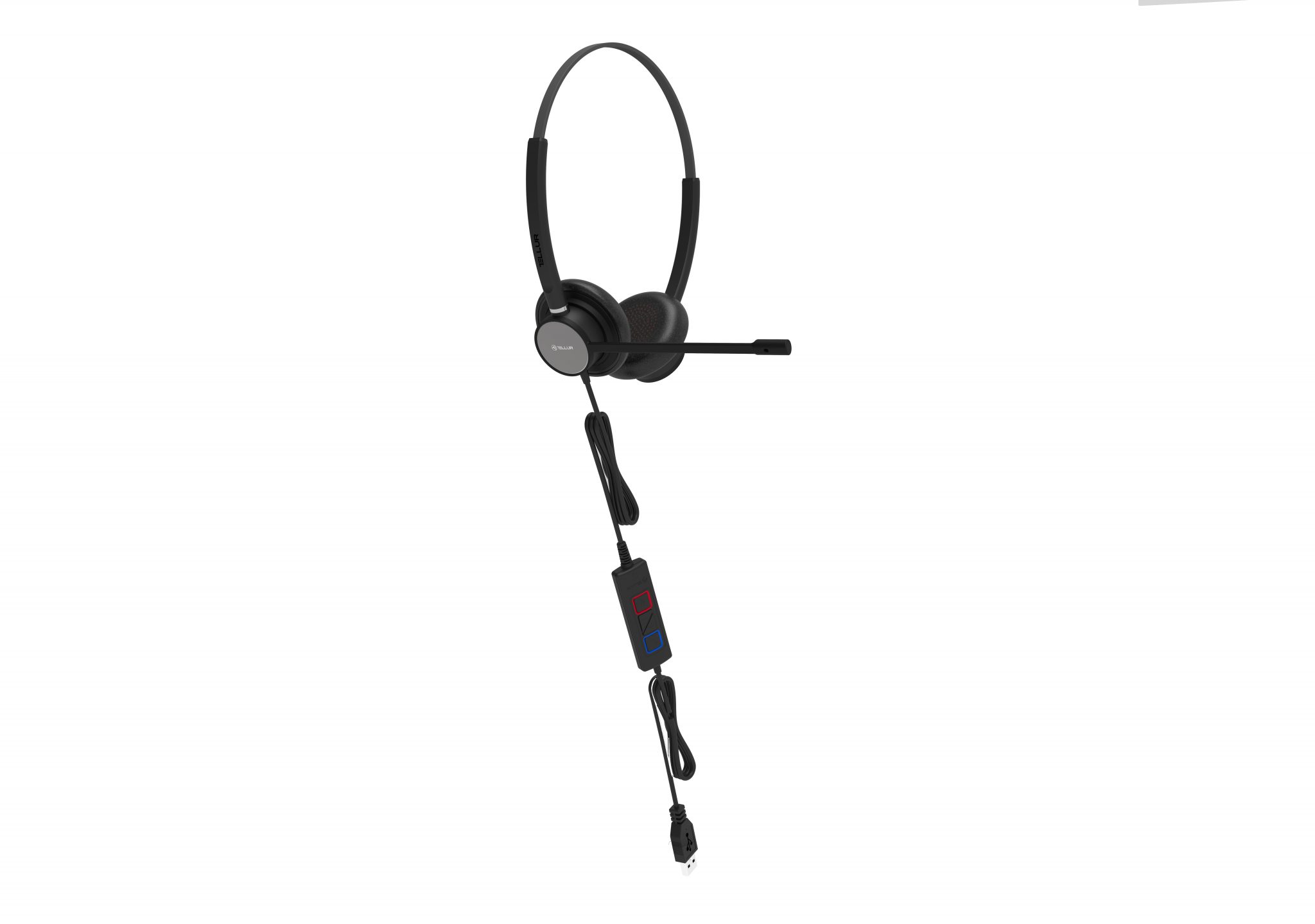 Casti Tellur cu Fir Voice 420, Binaural, USB Jack 3.5 mm, Negru