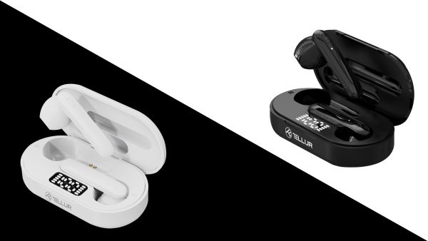 Casti Bluetooth Flip True Wireless In-Ear, Charging box, 25 mAh, Alb Alb imagine noua idaho.ro