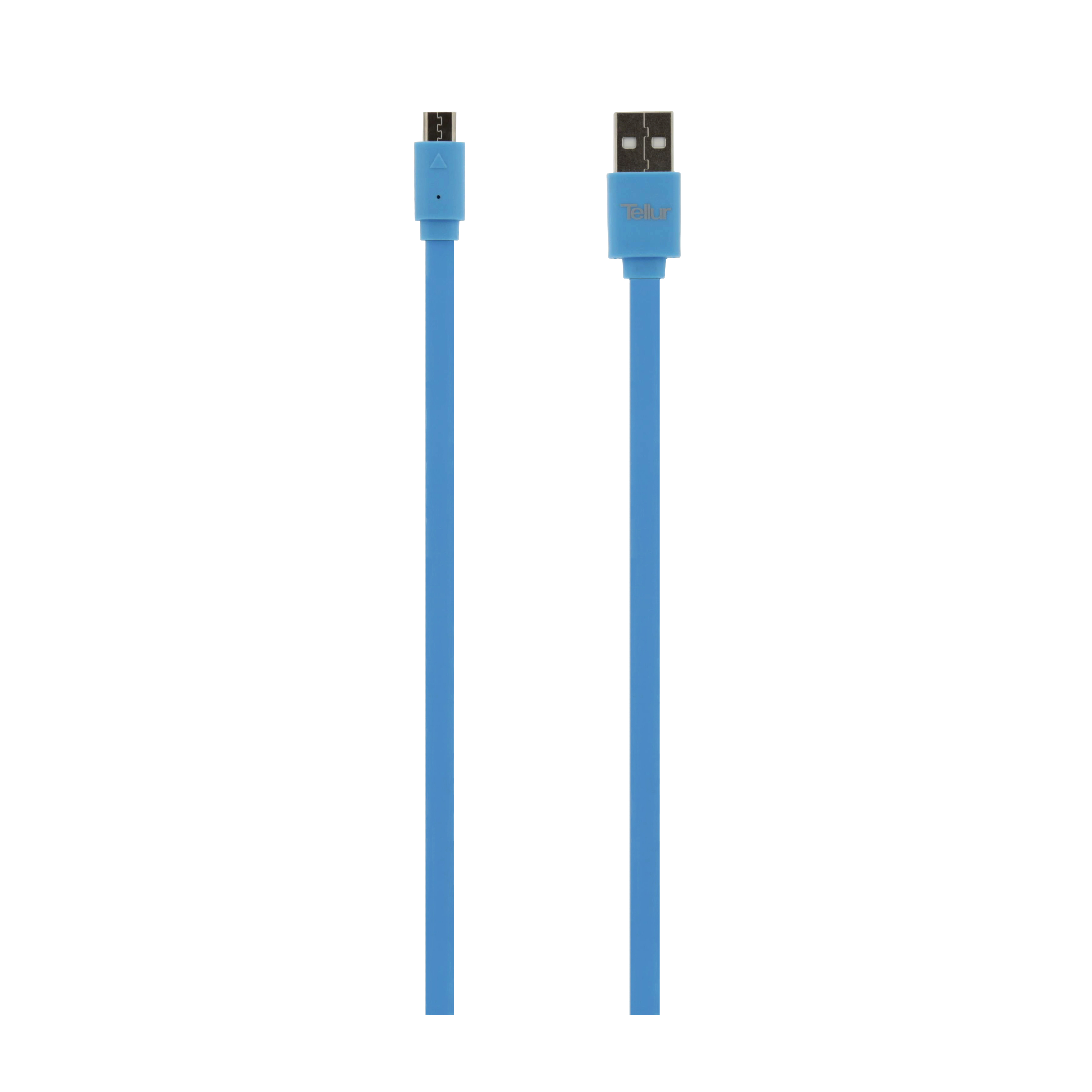 Cablu date si incarcare tellur micro usb 100cm, universal, albastru