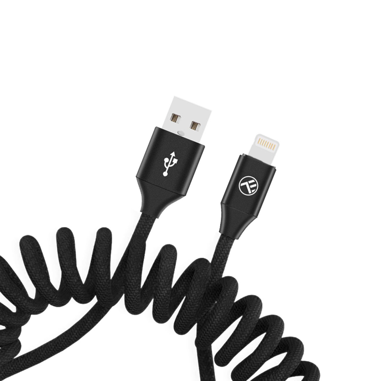 Cablu Date si Incarcare Tellur USB to Lightning extensibil, Brand compatibil Apple, 3A, 1.8m, Negru