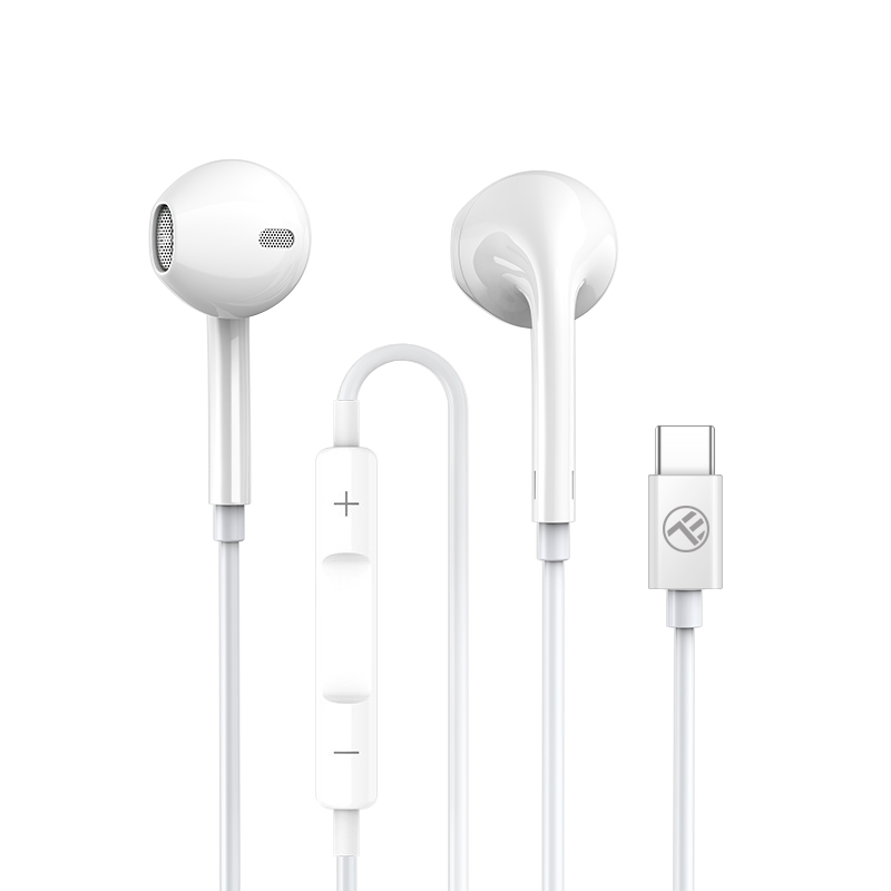 Casti In-Ear Tellur Basic Urbs, Handsfree, USB, Type-C, Alb Alb imagine noua idaho.ro