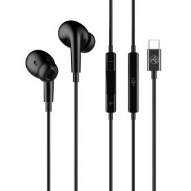 Casti in-ear Tellur Attune, Microfon, 1.2 m, Type-C, Negru